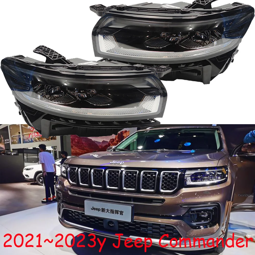1 шт. автомобильный бампер для Cherokee светодиодная фара 2021 ~ 2023y автомобильные