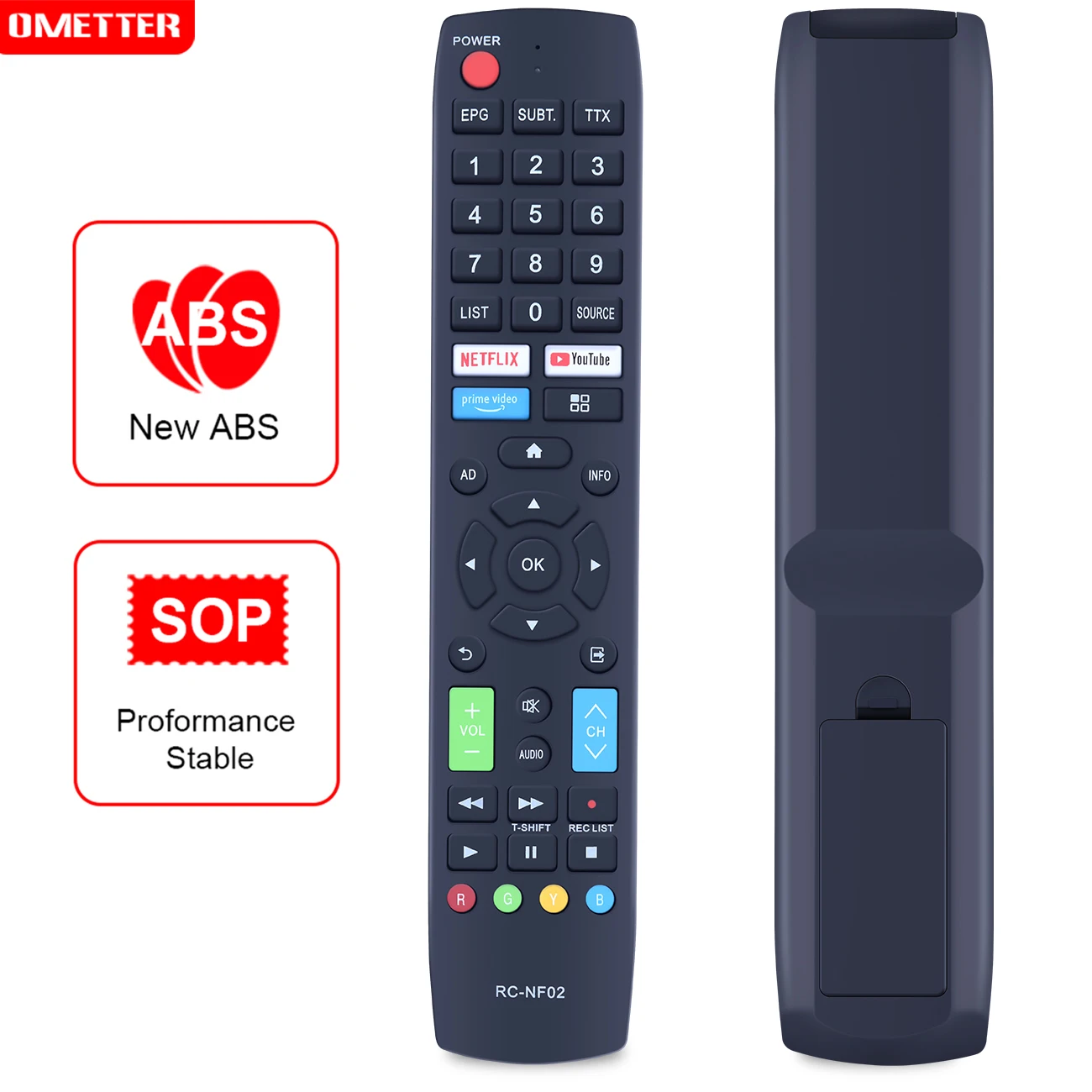 

Model RC-NF02 for Aconatic TV Remote Control Smart TV (NetflixTV) Series.534 (3 month warranty)