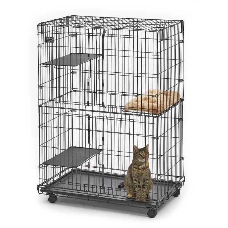 

Midwest Cat Playpen 51 in. for Cats and Kittens with 3 Perches - Collapsible