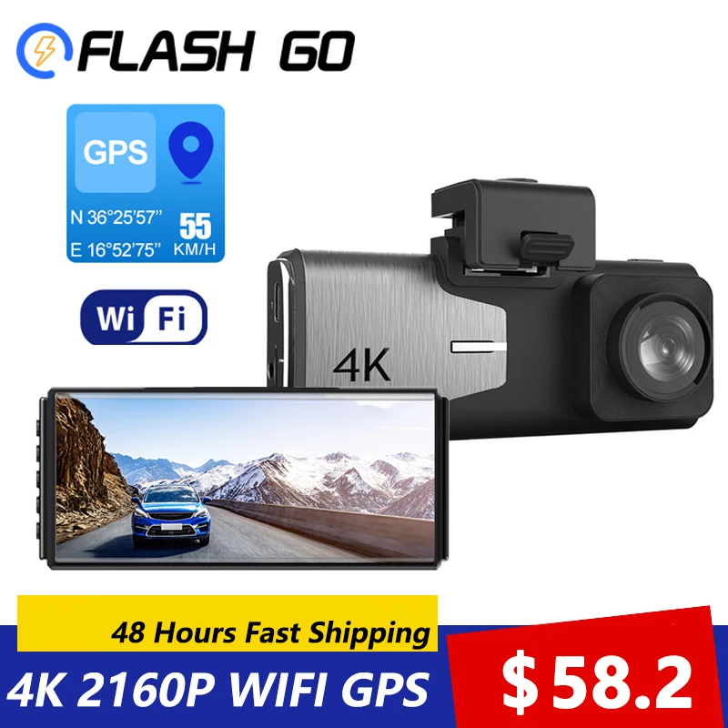 $62.70 Dash Cam 4K Video Recorder Smart 4