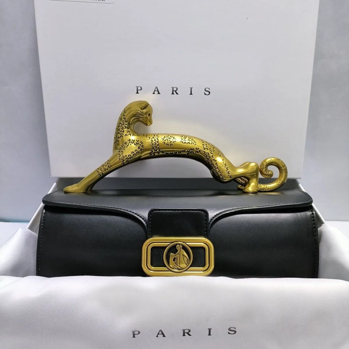 

Luxury Brand Replica Leopard Bags for Women High Quality Metal Handle Designer Shoulder Bag Elegant Rectangular Handbag with Box