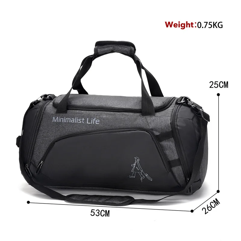 Men Gym Bags For Fitness Training Outdoor Travel Sport Bag Multifunction Dry Wet Separation Bags Sac De Sport