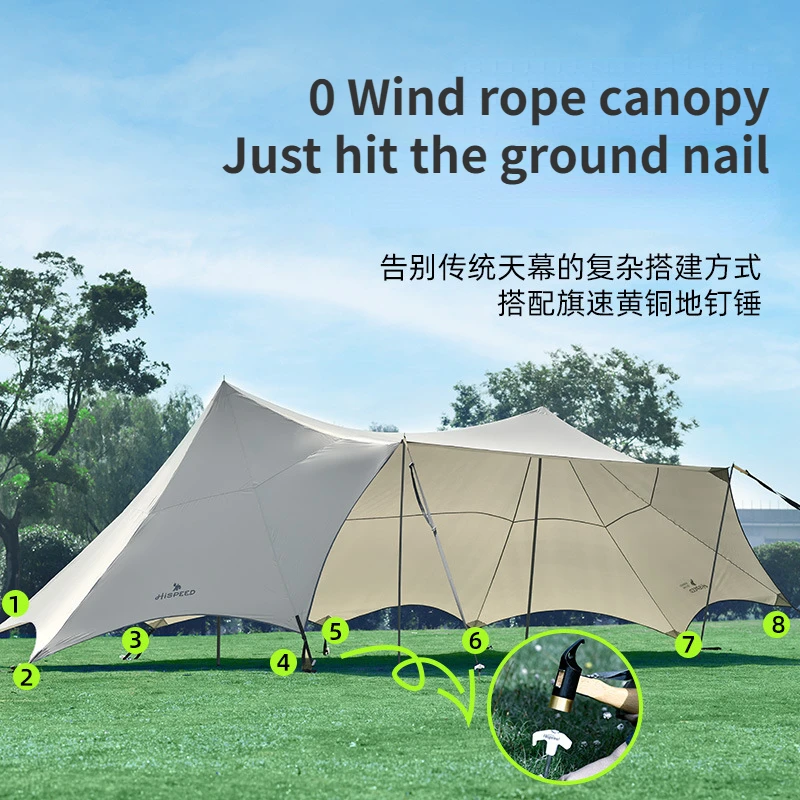 

Уличная Защита от солнца и сильного дождя, утолщенный навес для семейного пикника и пляжа, очень большой и удобный навес