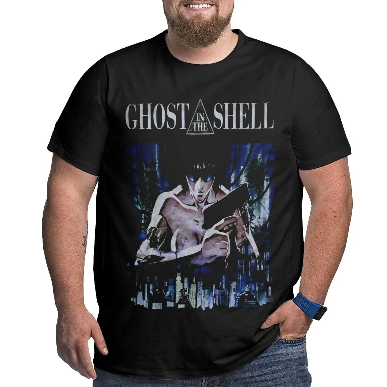 

Ghost In The Shell Akira 1995 Oversized T-Shirt Men's T-Shirt Tshirt Mens Clothes Men's Clothing Oversize T-Shirt Men's Shirts
