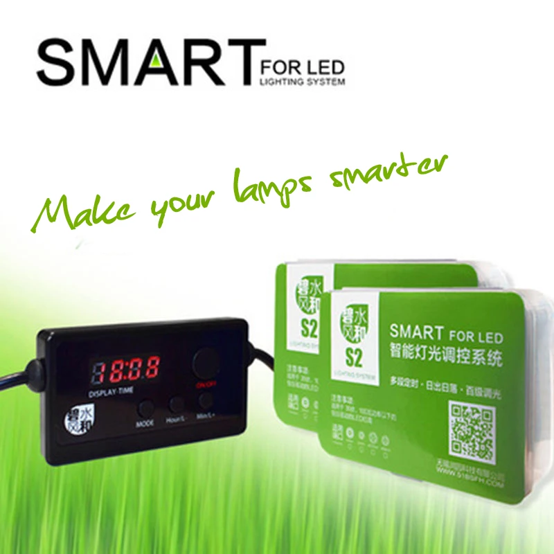 

S2 PRO Aquarium LED Light Dimmer Controller Fish Tank Aquarium Light RGB Sunrise Sunset Timing Dimming System with Chihiros Lamp