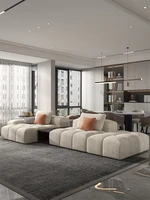 italian luxury minimalist modular sofa simple modern nordic living room straight line three person imperial concubine latex sofa