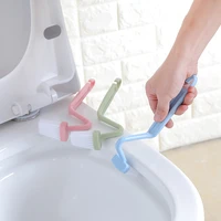 1 piece v shaped curved toilet brush long handle toilet cleaning brush household cleaning tools bathroom supplies s toilet brush