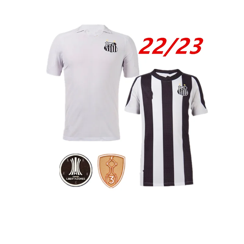 

22/23 Santos Home & Away Shirts #9 Marcos Leonardo #10 Ricardo Goulart Men's Sportswear Men's Shirts