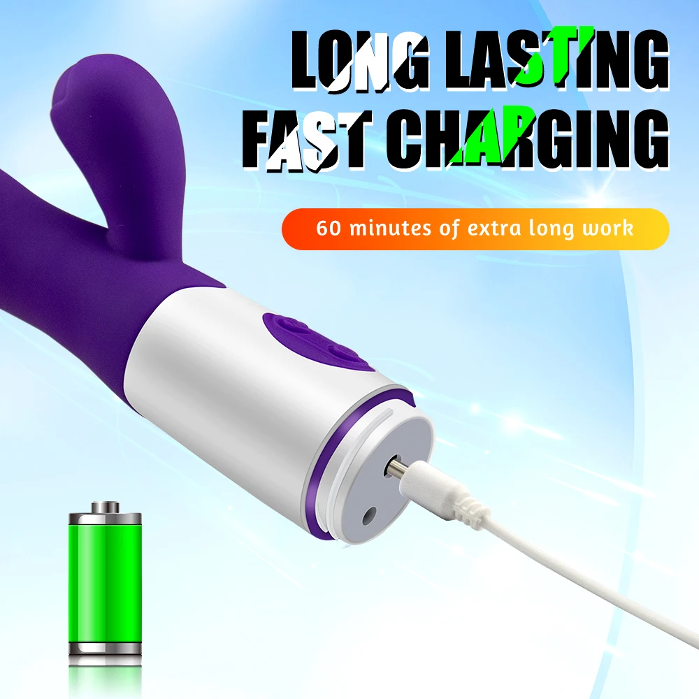 Вибратор-Кролик для точки G секс-игрушка женщин фаллоимитатор массажер клитора