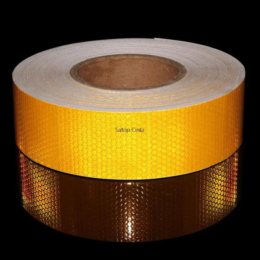 2 дюйма * футов желтые светоотражающие наклейки на велосипед клейкие ленты