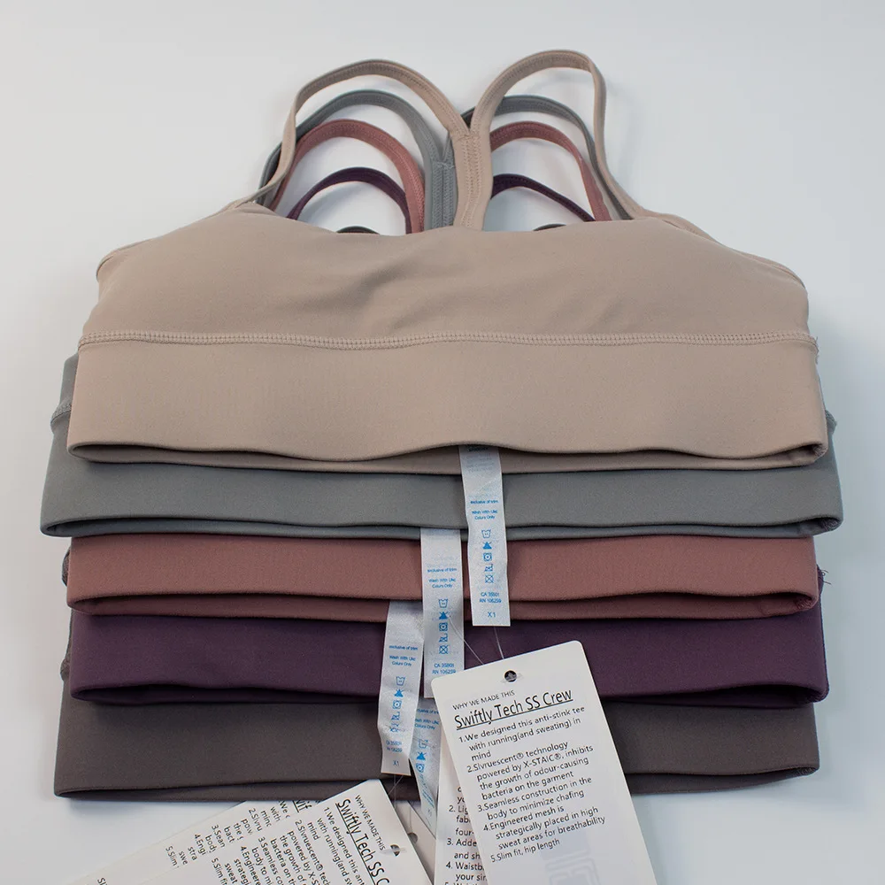 Luluwomen Sports Bras Breathable Sports Underwear Jogging Padded Gym Women Sports Bra Suspenders Vest Female Running Lingerie