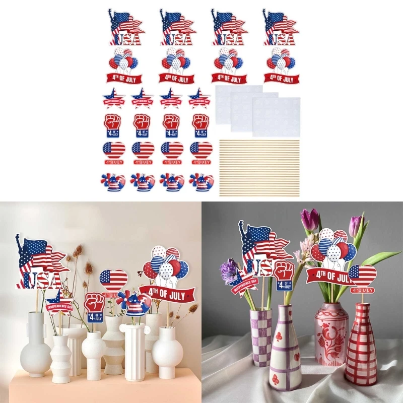 

1 Набор бумажный декоративный знак для Дня независимости, украшения, ремесла для детей, девочек, мальчиков, праздники, новый год A0KE