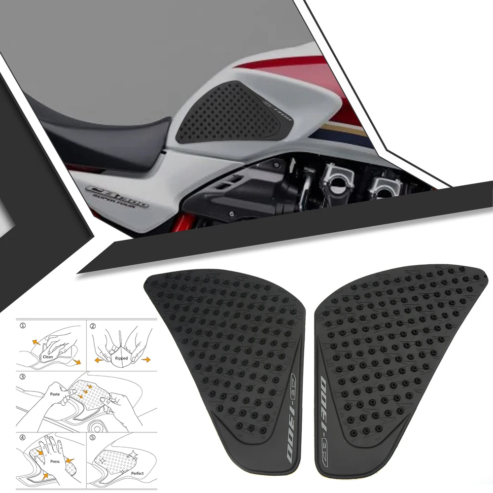 

For Honda CB 1300 CB1300 Tank Pad Protector Stickers 2006 2007 2008 2009 2010 2011 2012 2013 2014 2015 Motorcycle Side Anti slip