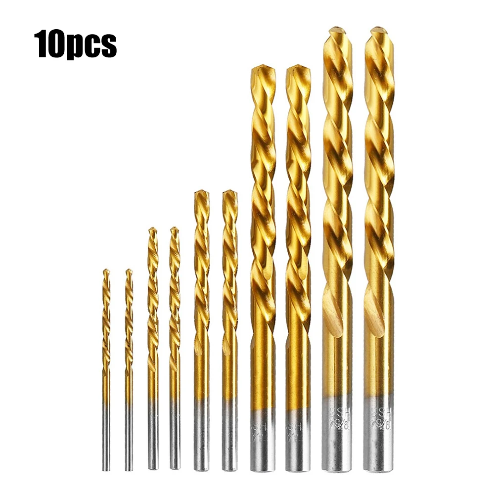 

10pcs HSS Left Hand Twist Drills Bits Straight Shank Left Way 2/2.7/4/6/7.5mm For Electric Drilling Reversal Power Tool Part