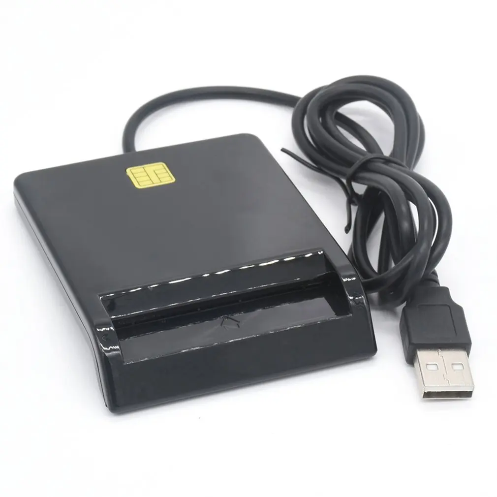 

Считыватель смарт-карт USB Sim, кардридер для карт Ic / Id Emv Tf Mmc Usb-Ccid Iso 7816, считыватель смарт-карт для ISO7816 класс A,B,C