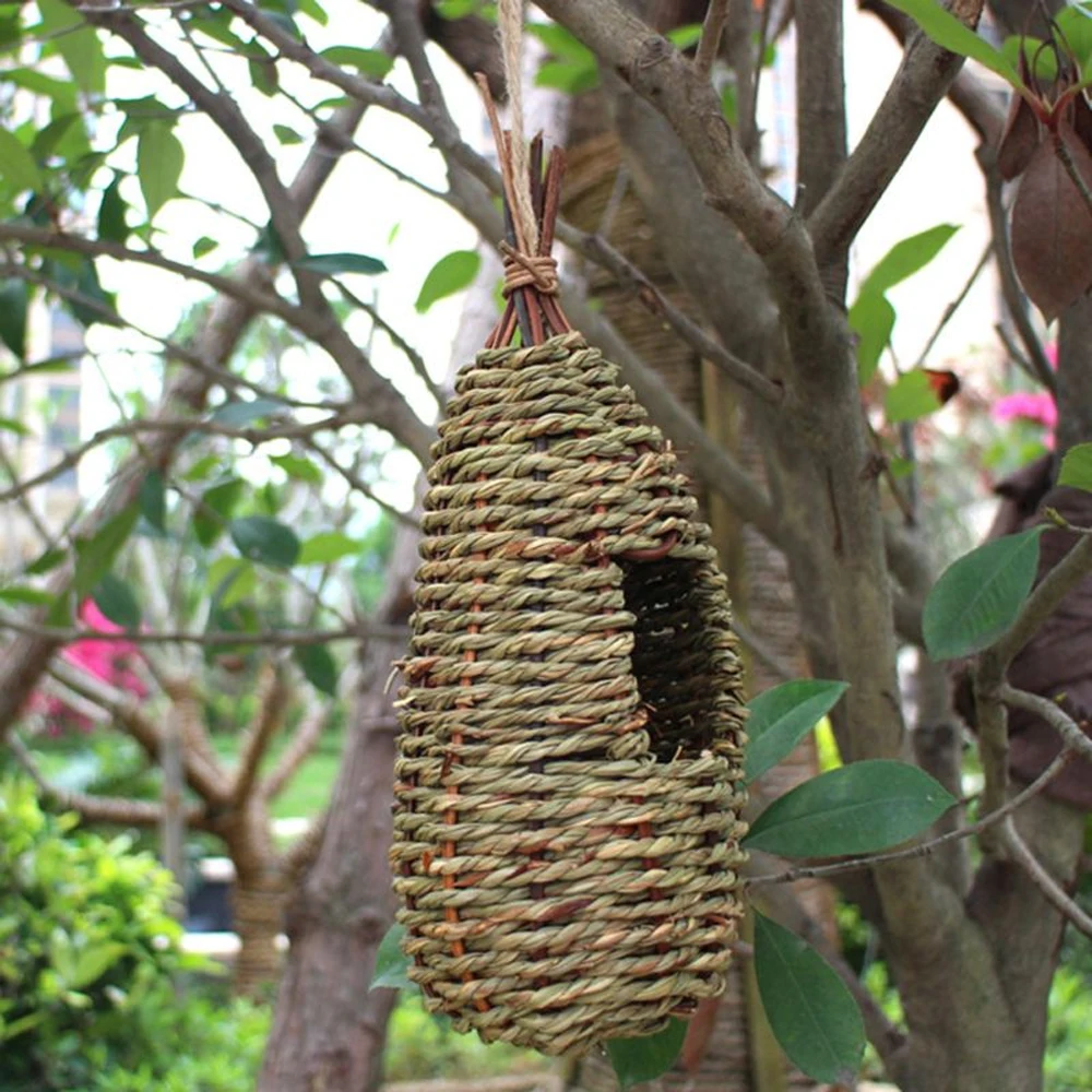 Shelter Hideaway Stock Straw Rope Woven Bird Cage