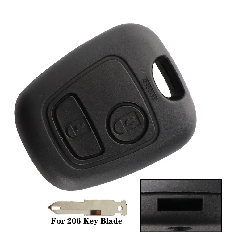 

10/50pcs 2Button Key Housing For Peugeot 206 207 307 107 306 407 106 406 Remote Car Key Shell Fob Cover Case For Citroen C1C2C3