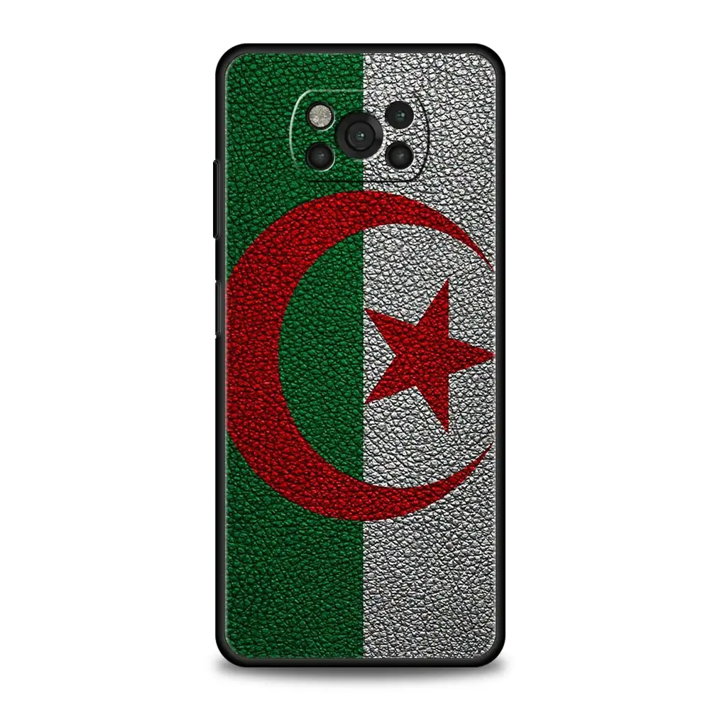 Чехол для телефона с флагом Алжира Xiaomi Poco X6 X5 Pro X4 X3 NFC F5 F4 F3 GT M5 M4 5G M3 C51 C50 C55 мягкий