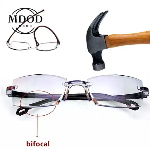 Очки для чтения с защитой от синего света, для мужчин и женщин, пресбиопические очки без оправы с бриллиантовой оправой, с диоптриями + 2021-+ 1,0,...