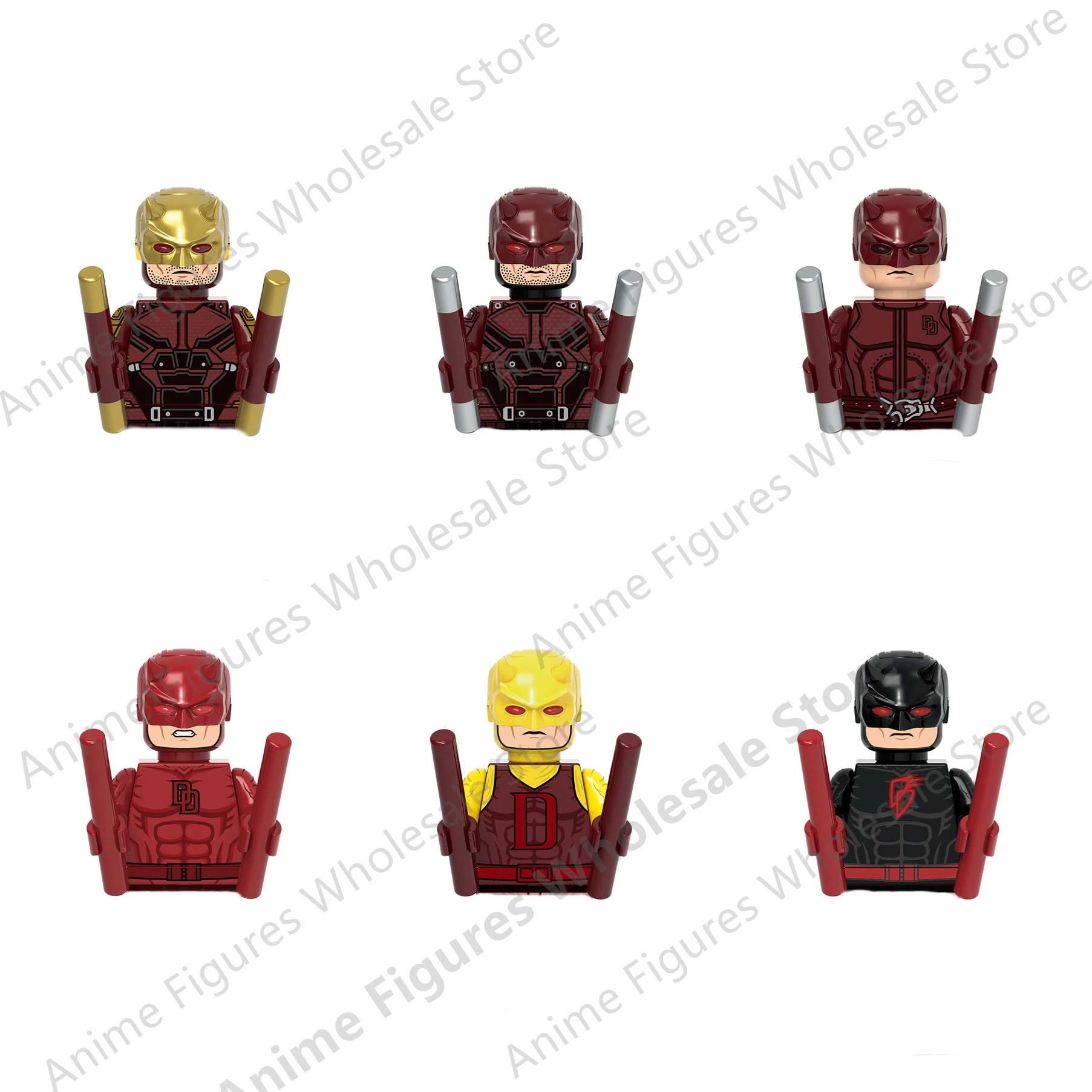 

Disney Movie Cartoon Bricks Dolls Daredevil Mini Action Assemble Model Figures Building Blocks Toys children Birthday Gift X0346