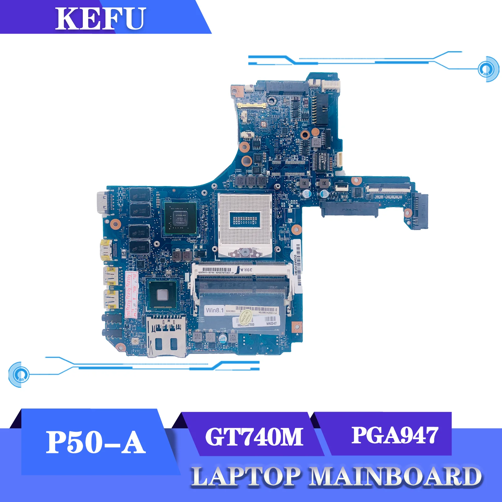 

Материнская плата KEFU H000057700 для TOSHIBA Satellite P50 P50-A P55, материнская плата для ноутбука GT740M/2G PGA947