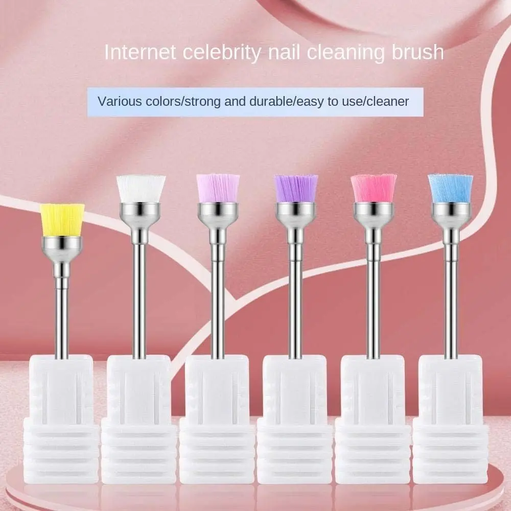 

Nail Art Manicure Drills Cleaning Brush DIY Nails Nail Cleaning Polishing Head Cleaner Portable Electric Head Manicure Drills