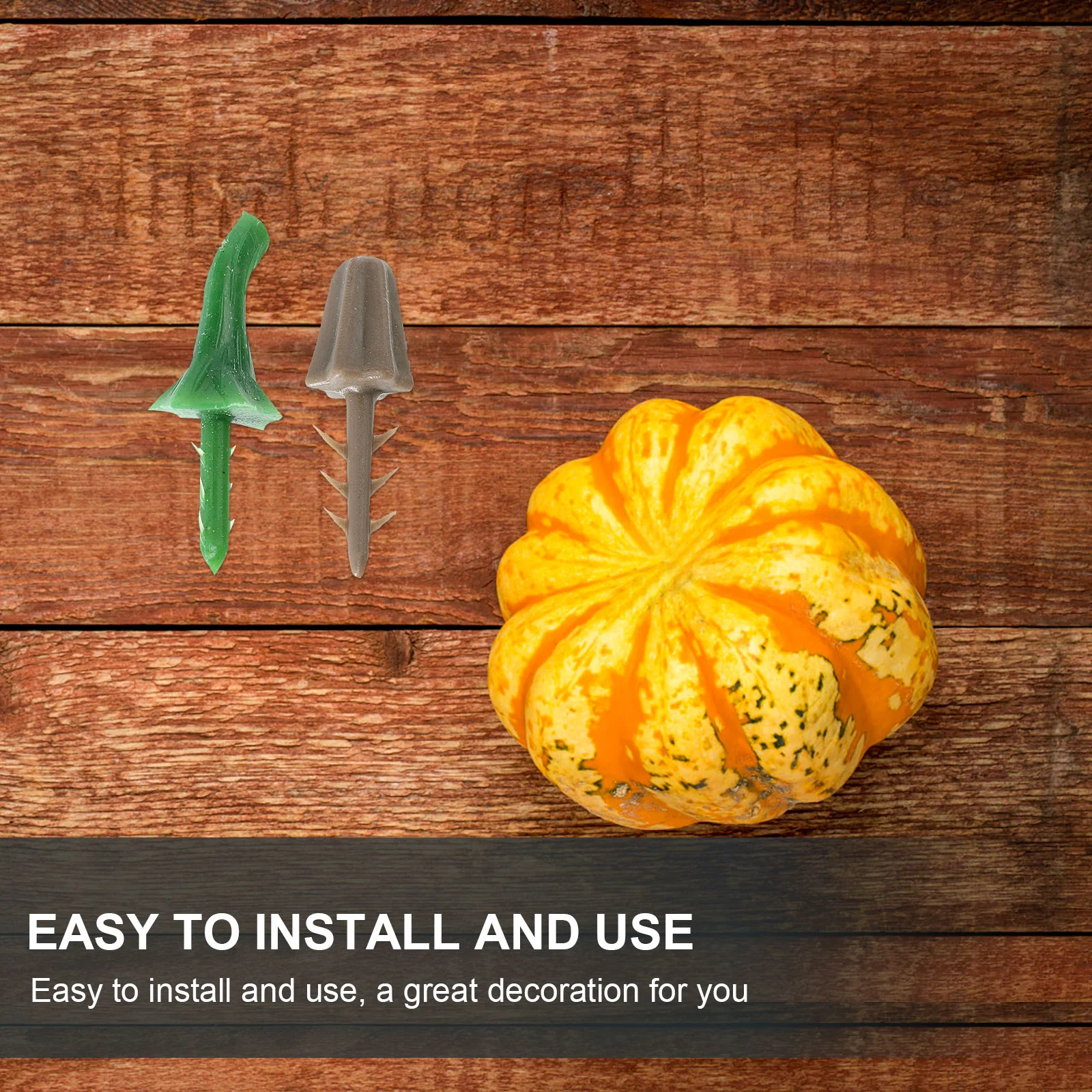 100 шт. пластиковая ручка в виде тыквы DIY стебли искусственные головки поддельные