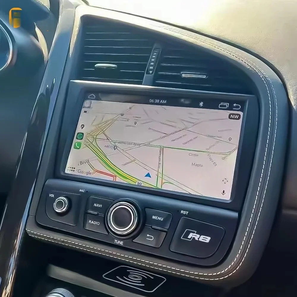 Фото Экран с Android 13 для Audi R8 Spyder V8 V10, CarPlay, GPS-навигация, автомобильная стереосистема, мультимедийный проигрыватель, автомагнитола, музыкальный плеер. №1