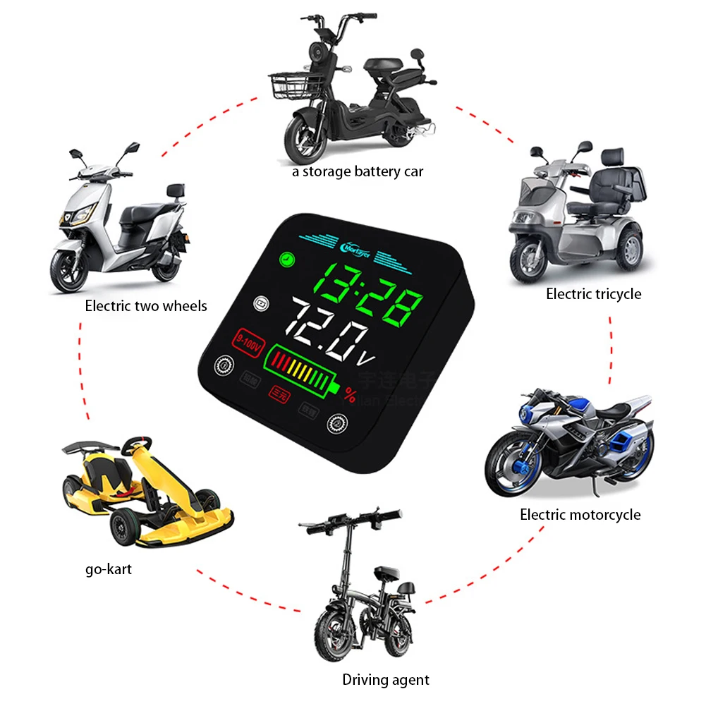 Цифровой вольтметр с ЖК-дисплеем 9-100 в