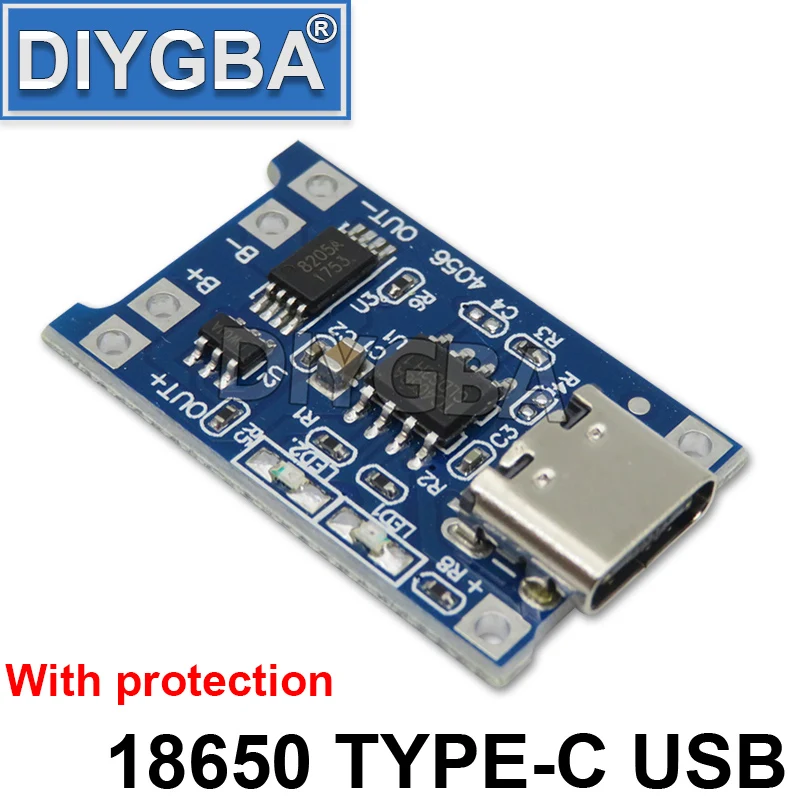 FDKJGECF 5V Micro USB 1A 18650 TP4056 литиевая батарея зарядная плата с защитным зарядным
