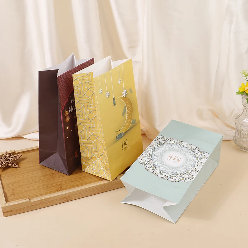 

Коробка для конфет Eid Mubarak, 6 шт., стикеры, мусульманский фестиваль, al-Fitr Eid, праздничные принадлежности