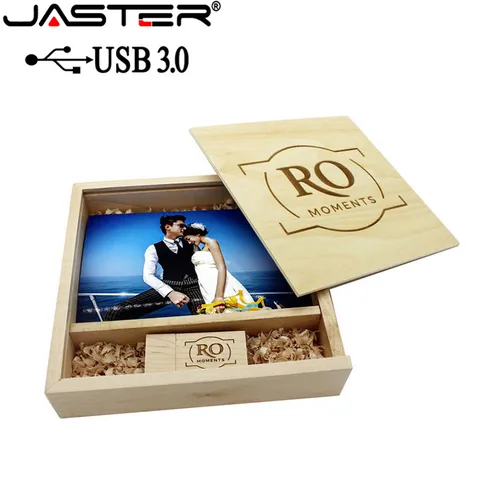 Деревянный флеш-накопитель JASTER 4ГБ/16ГБ/32ГБ/64ГБ