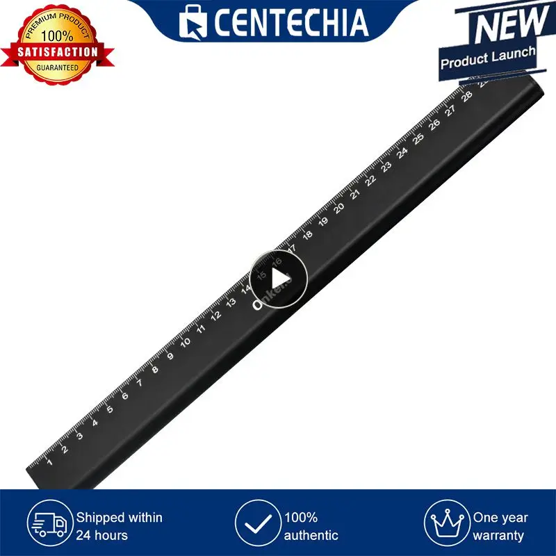 

6/12 Inch Aluminum Measuring Tools Ruler Droplet-shaped Metric/Inch Home Office Painting Mapping Ruler Measurement Tools