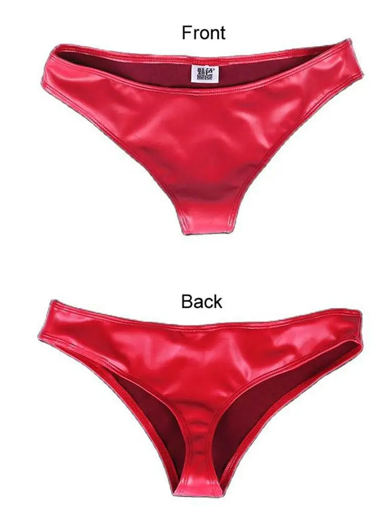 Эластичные трусики из искусственного латекса искусственная кожа женские