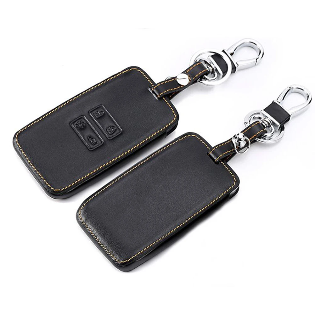 

Car Remote Key Case Cover Holder Fob PU Leather Keychain For Renault Kadjar 2016-2017 Scenic Megane Sandero Dust Cover Key Bag
