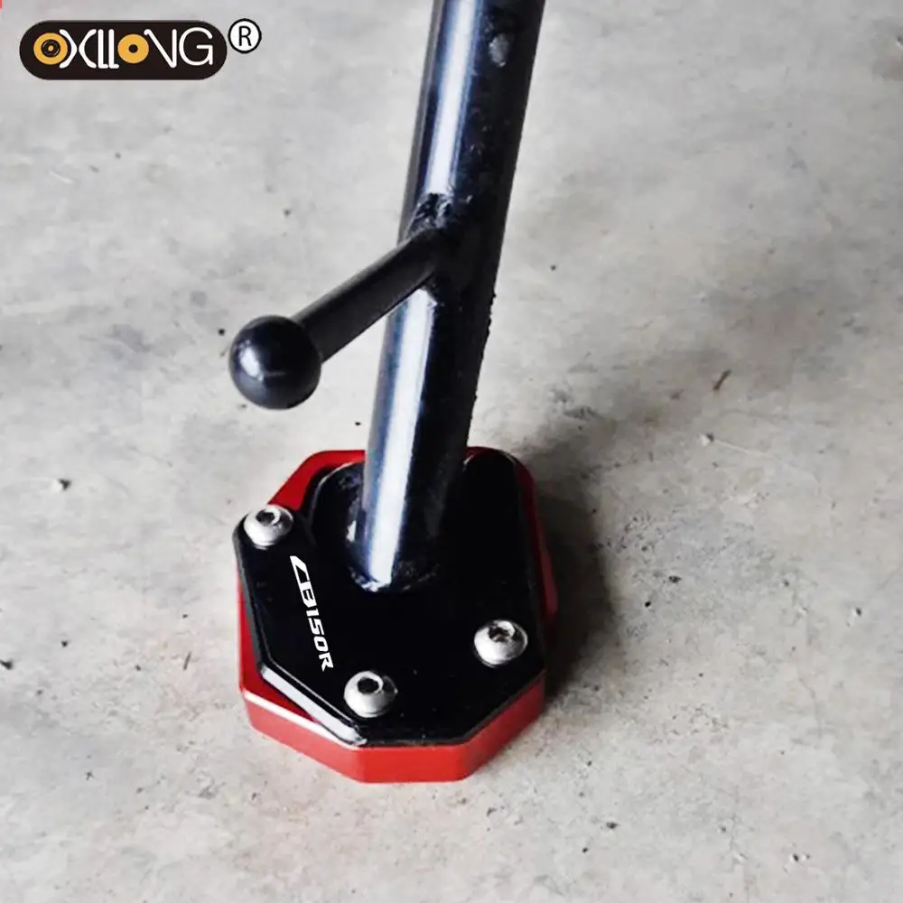 

Motorcycle CNC Kickstand Foot Side Stand Extension Pad Support Plate Enlarge For Honda CB150R 2017 2018 2019 2020 2021 CB 150R