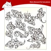 flowerleafclear stamps for scrapbooking card making photo album silicone stamp diy decorative crafts