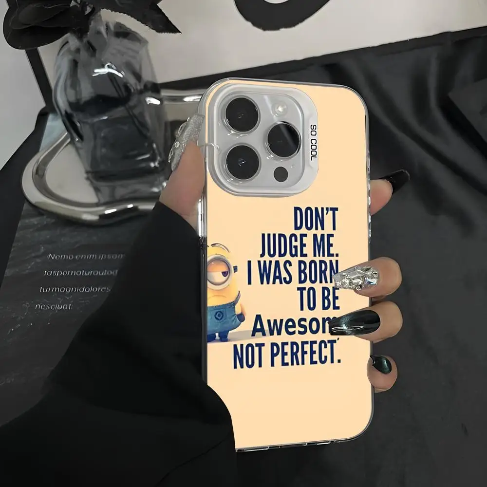 Чехол для телефона M-Minions Bob 2024 чехол IMD IPhone 16 15 Pro XR XS 7 8 Plus SE2024 противоударный