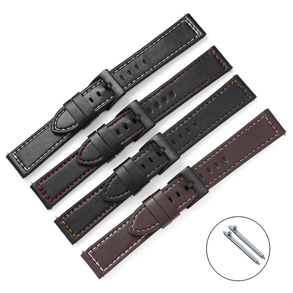 

Watch Band 20mm 22mm Leather Strap For Huawei Watch 3/ GT3 GT2 Pro Watchband For Honor Magic 1 2 42 46mm/GS 3 Wristband Bracelet