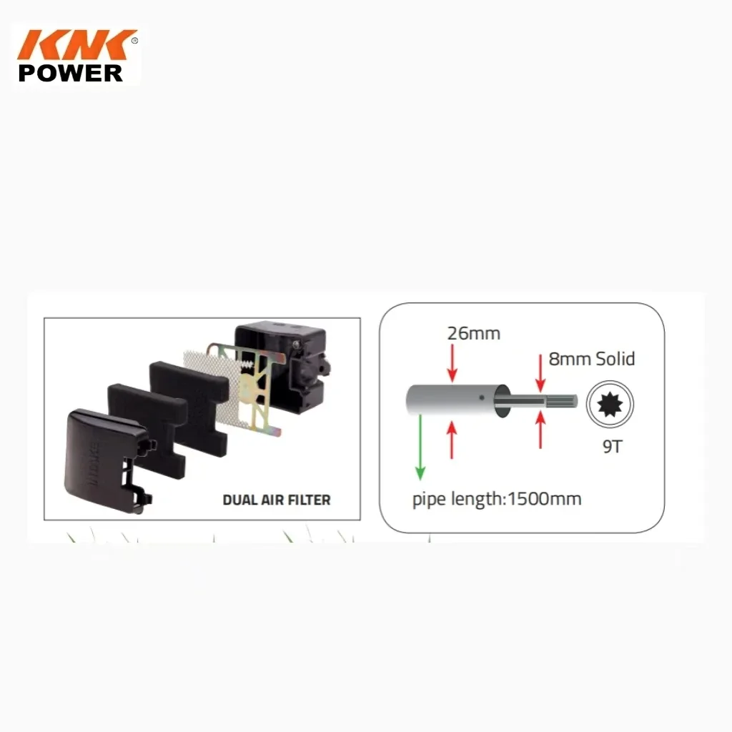 Бензиновый триммер ZUIDID KNK POWER 25.4CC