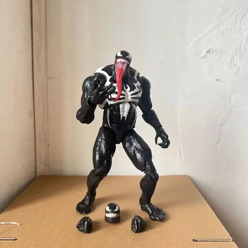 Фото В наличии: Фигурка Человека-паука Venom (версия KO Game), подвижная статуэтка, модель, подарки, игрушки. №4