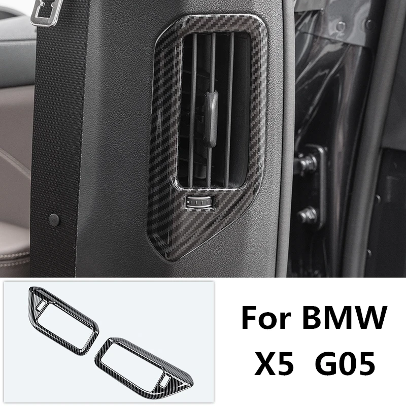 

Стайлинг автомобиля, узор из углеродного волокна, заднее сиденье B-pillar, кондиционирование воздуха, фотоэлемент для BMW X5 G05, интерьер