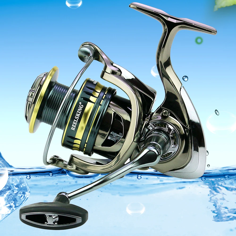 

Surging Power Spin Coil Fishing Reel Summer One Way Clutch System High Gear Ratio 5.5:1 Low Profile Spinning Wheel Carp Fishing