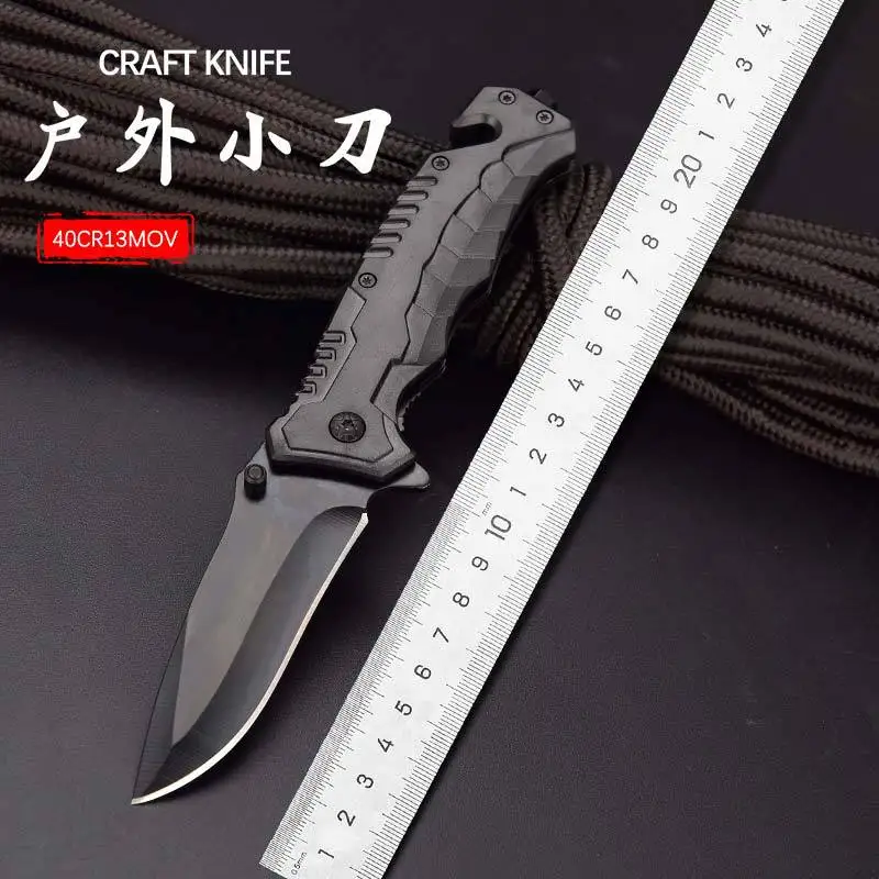 

New Bock Multi-Function Folding Knife Survival High Hardness Self-Defense Wilderness Sharp Saber Wild Camping Knife a Folding