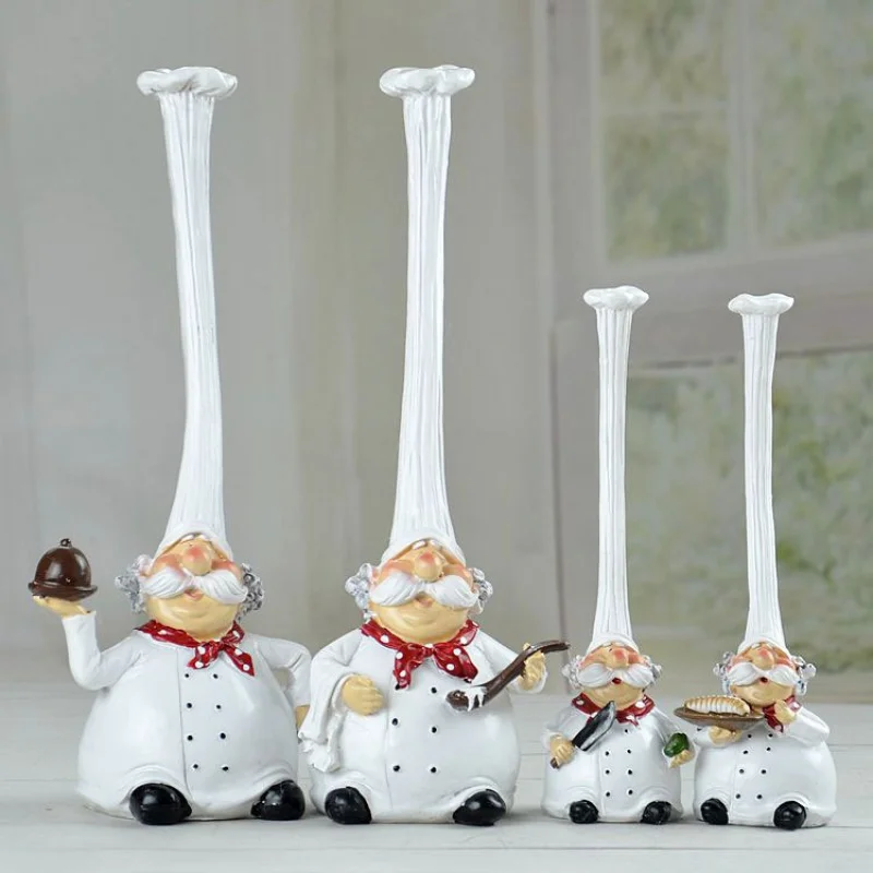 

Resin Crafts Wholesale Creative Chef Home Decoration Window display Hot
