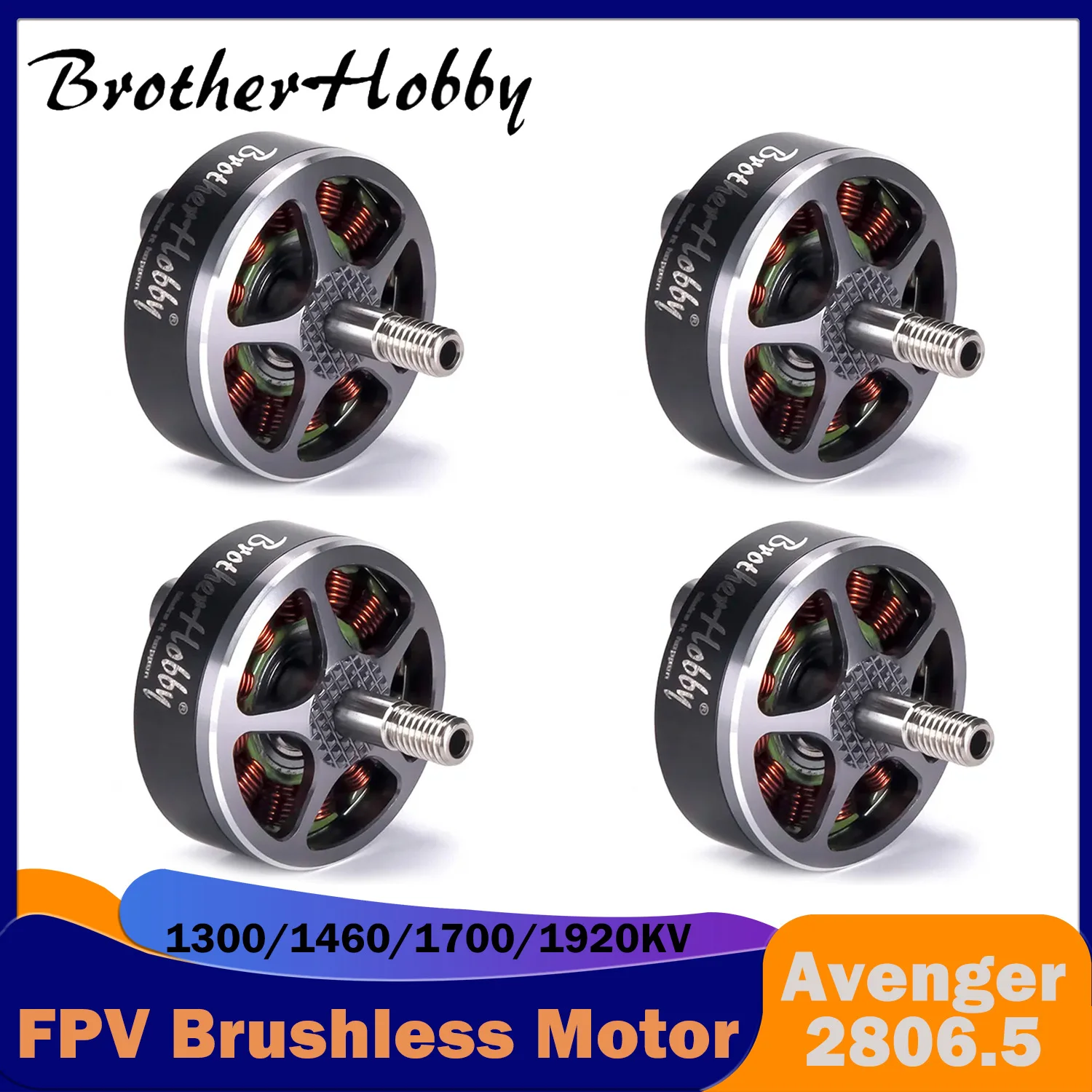 

BrotherHobby Avenger 2806.5 Motor 1300/1460/1700/1920KV 4-6S Brushless for RC FPV Airplane Racing Drone Quadcopter Mutirotor Toy