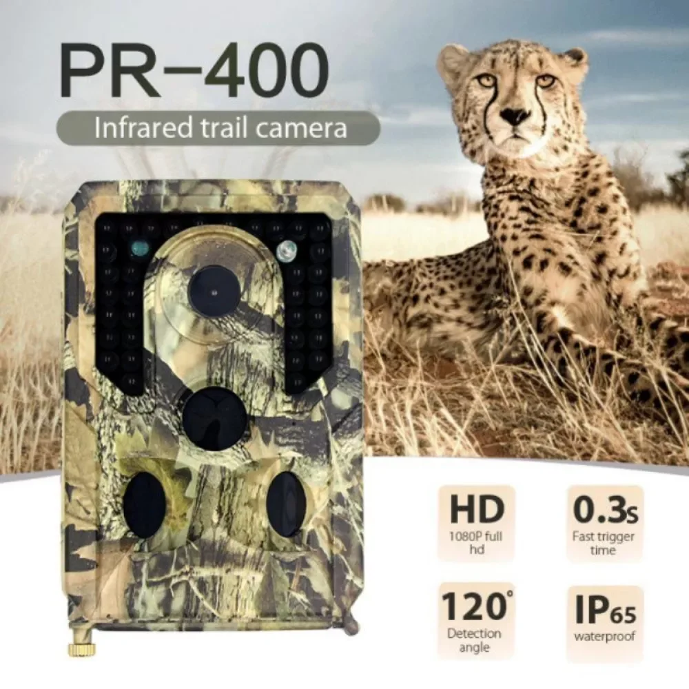 

PR400 Hunting Camera Photo Trap 12MP 1080P Wildlife Trail Night Vision Wildcamera Camera Thermique For Hunting Scouting Game