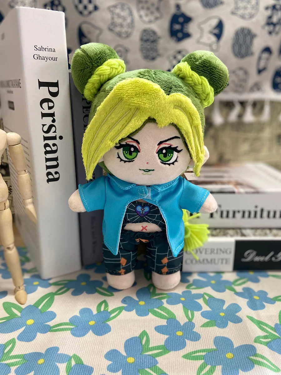 

Anime Jojos Bizarre Adventure Jolyne Cujoh Plush 20cm Doll Toy Soft Plushie Clothes Clothing Outfit Cute Fan Xmas Gift