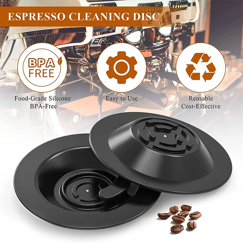 1pc Cleaning Disc Espresso Backflush Coffee Machine Silicone