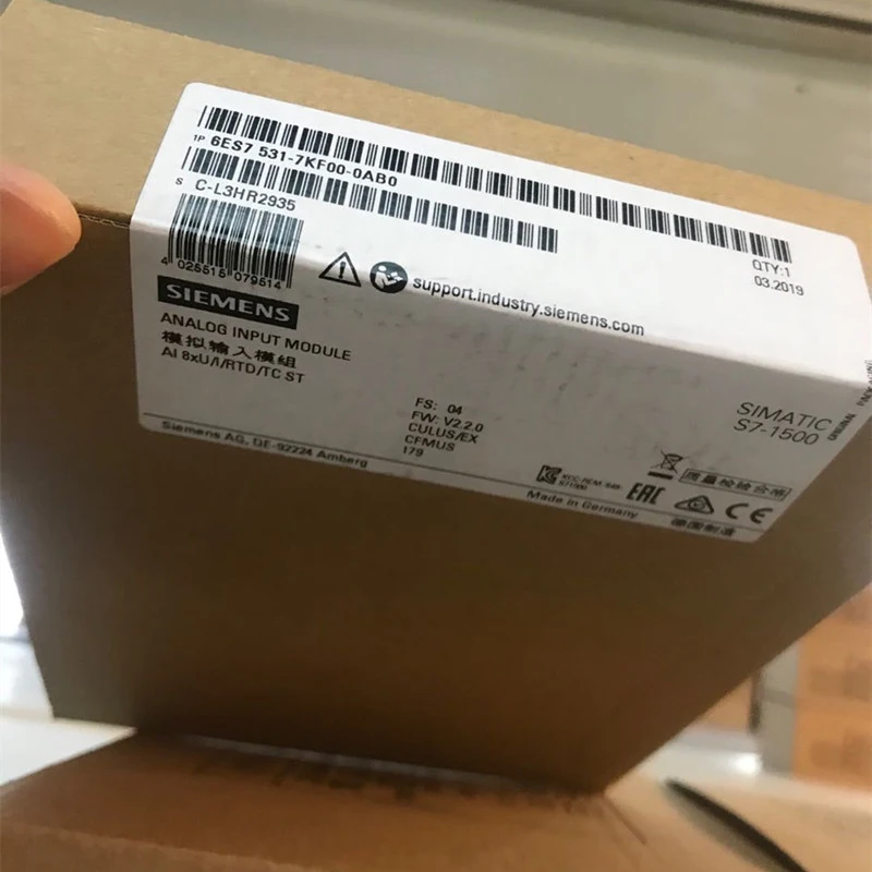 

SIEMENS SIMATIC S7-1500 analog input module 6ES7531-7KF00-0AB0